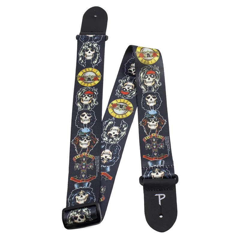 Perri's Leathers | Guns n Roses Polyester Guitar Strap|2” Wide,