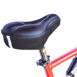 Gel Bike Seat Covers - Compatible Peloton Bike Seat Cushion - Bike Seat Cushion for Women Comfort - Stationary Bike Seat Cushion - Bike Cushion Seat Cover - Gel Seat Cover for Bike