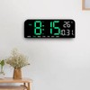 Digital Alarm Clock Large LED Display Desk Wall Clock with