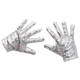 P 'tit clown 30260 Gloves with Sequins – Silver