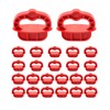 QWORK Deck Board Jig, 24 Pcs 1/4" Gap Deck Board