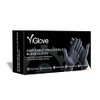 YiGlove Black Nitrile Blend Gloves, 100 pcs (Small)