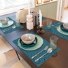 XALOGEER Mandala Placemats Set of 4 Turquoise Teal Blue Boho
