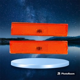 AFTP  Brand FORD 80-86 PICK UP AMBER  side markers NEW SET OF 2 Rare free LED bulbs T10-194