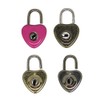 10PCS Small Cute Heart Shape Padlocks with Keys for Diaries,