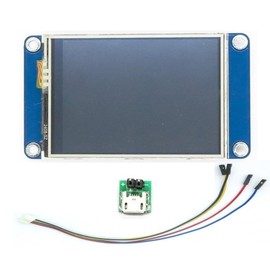 Nextion 2.4" HMI LCD Display Module, 320 x 240 Resolution, TFT Touch Panel, Compatible with Arduino Raspberry Pi ESP8266 (2.4")