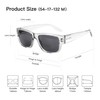 BLUEMOKY Square Bifocal Sunglasses for Men: Reading Glasses with UV400