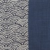 Chopsticks bag Seigaiha Pattern X Navy Cloth My Chopsticks Holder