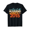 10th Wedding Anniversary Graphic since 2015 Husband 10 Years T-Shirt