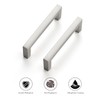 Ravinte 10 Pack Solid Brushed Nickel Kitchen Cabinet Handles Cabinet