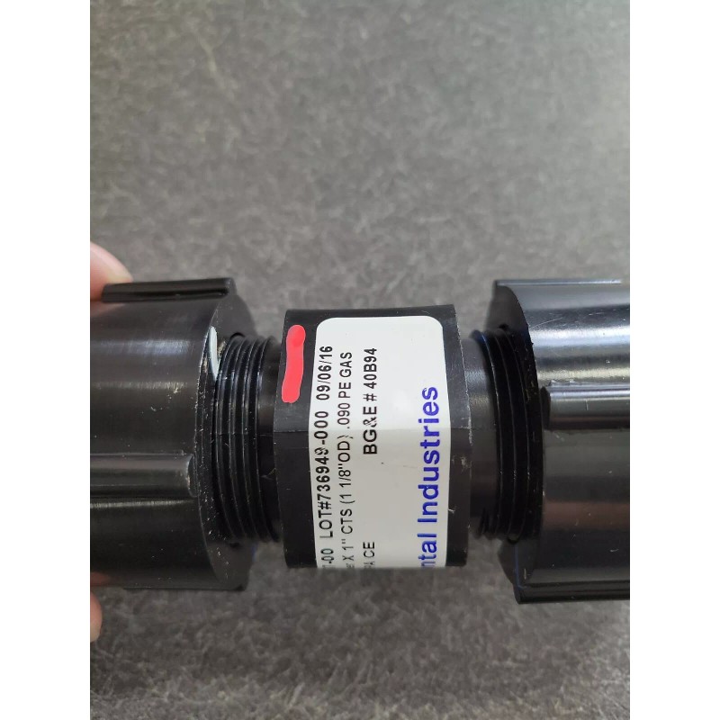 Continental Ind 995748006700 Coupling for 1-1/8OD Cop x 1-1/8OOD PE