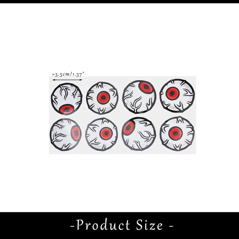 8 Pieces Cthulhu Horror Eyes Car Stickers - PVC Sticker