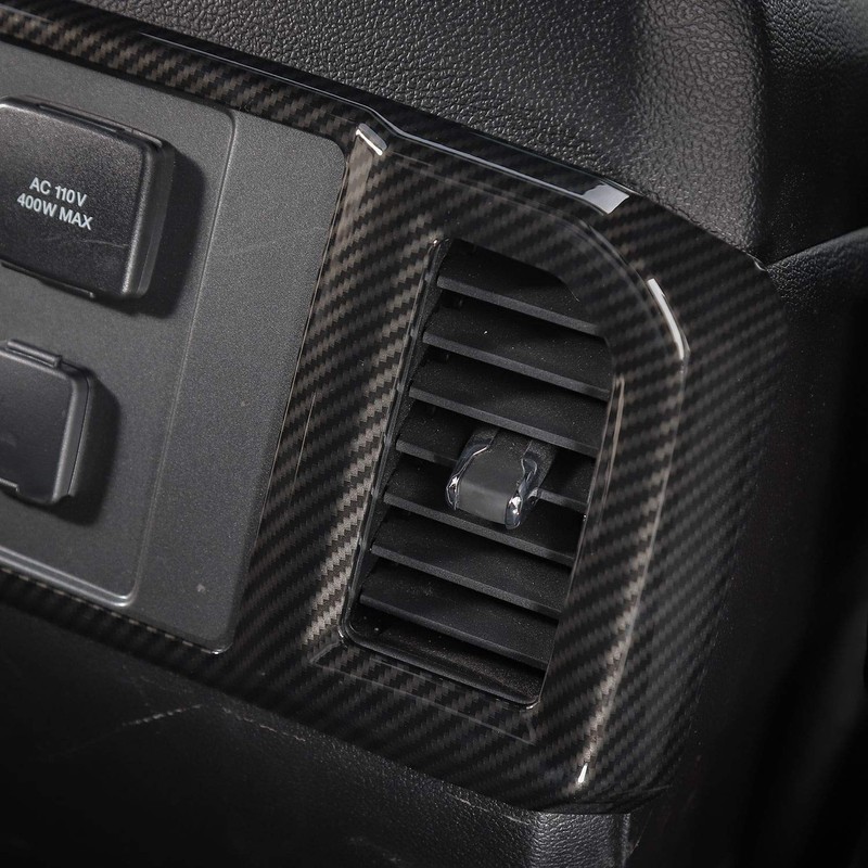 Voodonala for F150 ABS Carbon Fiber Rear Air Conditioning Vent