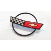 AUTO Black Red Front Nose Hood Rear Gas Lid Cross