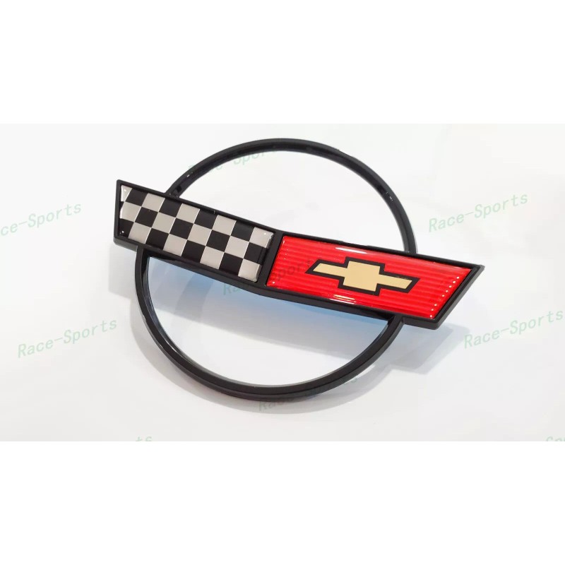 AUTO Black Red Front Nose Hood Rear Gas Lid Cross