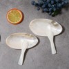 2Pcs Caviar Server Set Shell Caviar Dish Set Elegant Spoons