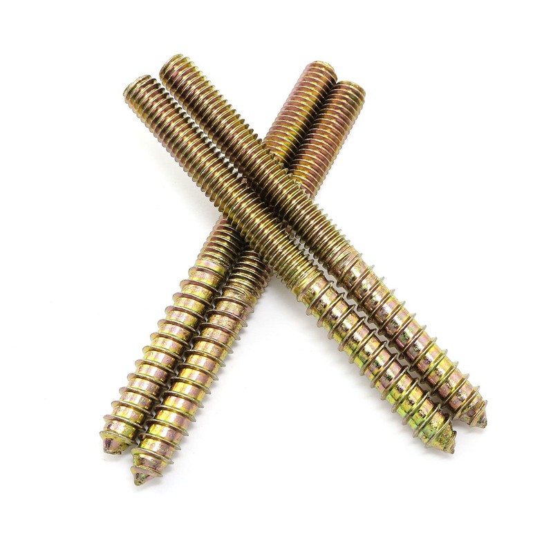 Pro Bamboo Kitchen 8pcs Self-Tapping Screw Hanger Bolts 3/8"-16 x