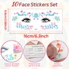 Garegce Easter Face Sticker for Kids, 10 Styles Face Cute