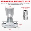 Cplbrb Hydraulic Flow Control Needle Valve 3/4”NPT Hydraulic Flow Control