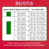auons Rectangular Christmas Tablecloth 60x87 Inch, Christmas Decoration Tablecloth, Waterproof