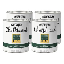 Rust-Oleum 206438 Specialty Chalkboard Brush-On Paint, 30 Oz, Green, 4 pack
