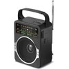 JEUJUG Portable AM FM Radio, Bluetooth 5.0 Radios 5 Watts