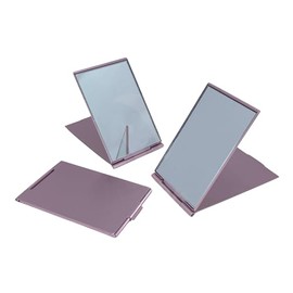 JENOSSCOM Mirror for Men, Black, Travel Makeup Mirror for Handbag Pocket Wallet, Portable Double-Sided Magnifying Cosmetic Mirror for Daily