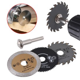 Pack Of 3 Pcs 54.8 mm HSS Mini Wood Circular Saw Blade Cutting Blade Rotary Tool Cutting Disc For Wood Cutting And Mandrel