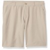 Nautica Boys' Big School Uniform Khaki Shorts, Moisture Wicking Performance