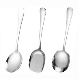 3 Pcs Serving Spoon, Serving Spoons Large,Communal Spoonutility Shovelsmall Serving Spoons Large,Serving Spoons,Cooking Spoon,Suitable for Kitchen, Restaurant, Banquet
