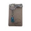 Keyrings, novelty keychains, fun zipper, key rings (Blue Gummy Bear
