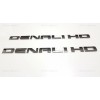 GMC 2PCS Chrome DENALI HD 3D Side Door Letter Emblem
