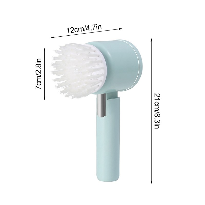Soap Dispenser Cleaning Scrub Brush Pot Dish Brush with Storage