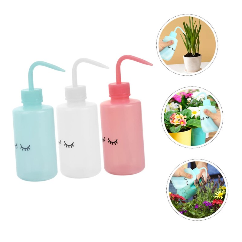 Baluue 3sets Eyelash Water Bottle for Extensions 250ml Squeeze Bottle