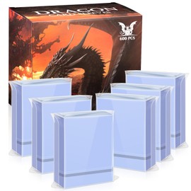 YMluky 600PS Clear Trading Card Sleeves, Baseball Card Sleeves Perfect Fit for MTG, Yugioh, Magic，Football Cards,Game Card, Sport Card Sleeve