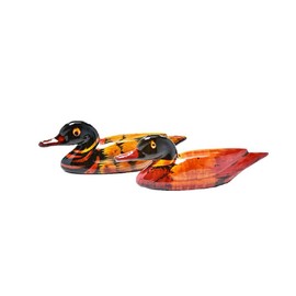 DMtse Feng Shui - Par de patos mandarín para el amor y la fidelidad resina (2 1/2 pulgadas tamaño pequeño) Feng Shui decoración del hogar, el significado romántico de un par de patos mandarinos