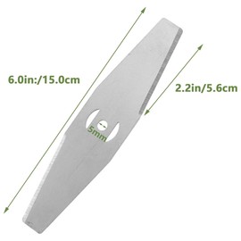 SEABABOO 12 Pieces Metal Grass Trimmer Blades Grass Trimmer Accessories Metal Blade for Grass Trimmer Replacement Blade Metal Blade Grass Trimmer Replacement Blades Electric Grass Trimmer Replacement