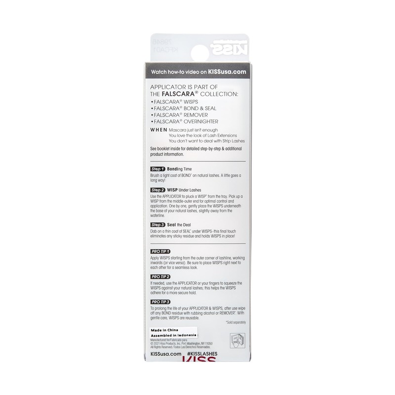 KISS Falscara DIY Eyelash Extension Wisp Applicator for Mistake-Proof Artificial