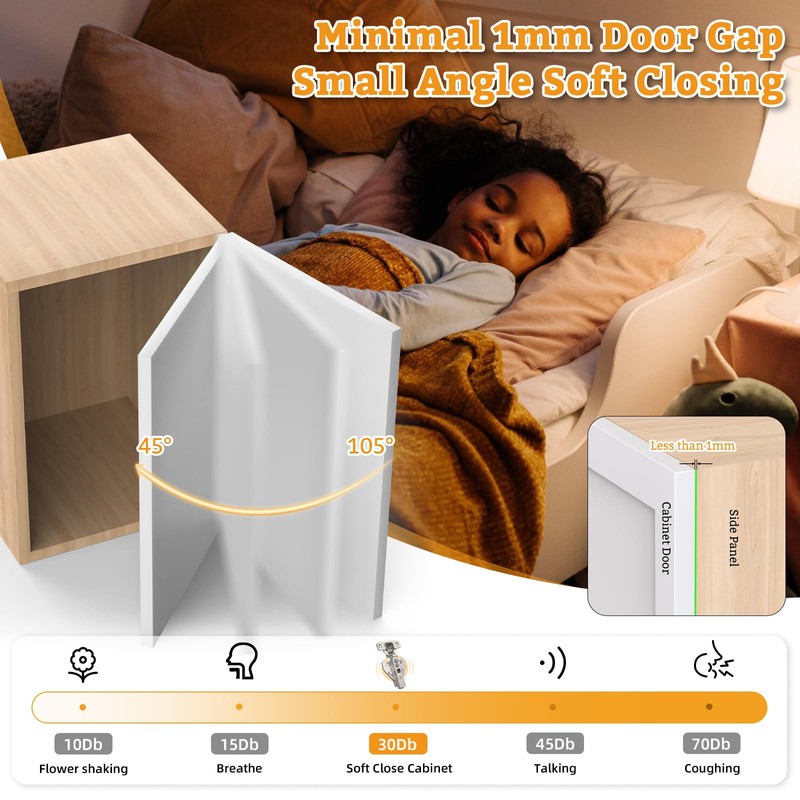 Chibery 50 Pack Full Overlay Cabinet Hinges, Face Frame &