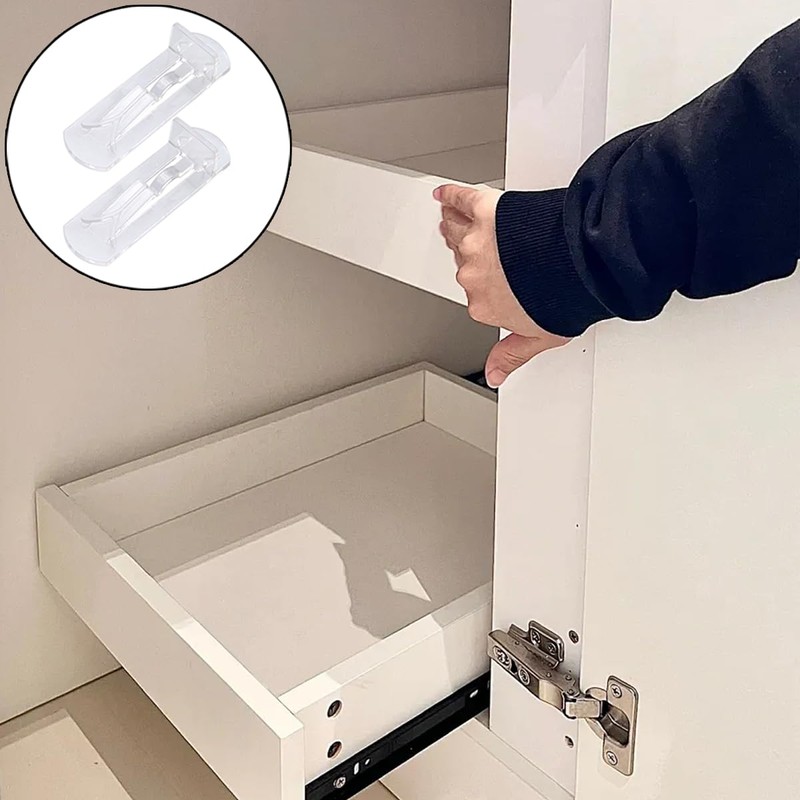 50 PCS Plastic Locking Shelf Pins Clear Self-Locking Bracket Shelf