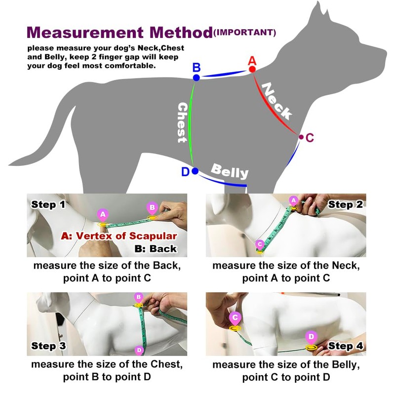 TSPRO Tactical Dog Harness with Handle and Quick Release Release,