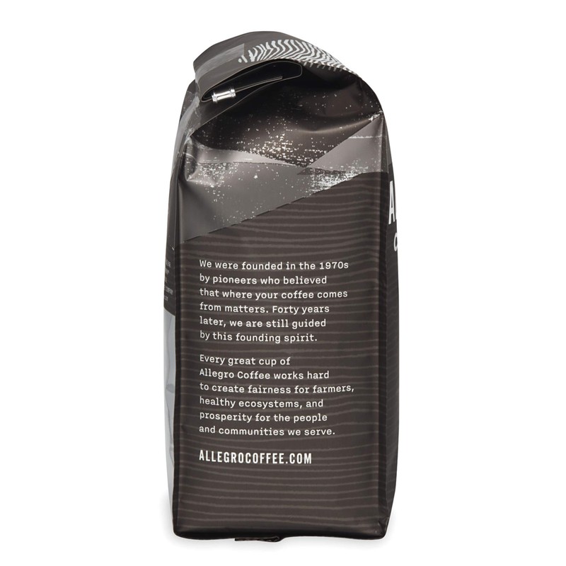 Allegro Coffee Half Caff, French Roast Ground Coffee, 12 oz