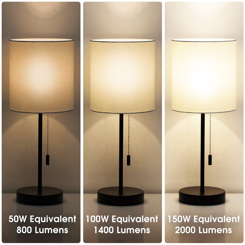 Briignite 3 Way LED Light Bulbs 50 100 150W Equivalent,