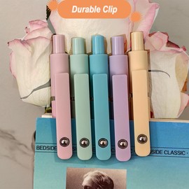 MIUTME Gel Pens, Retractable Pastel Pens, Quick Dry Ink, Fine Tip, High Quality Smooth Writing Pens, Aesthetic Pens for School and Office, Pack of 5