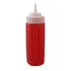 Dependable Industries 2 Piece Plastic Squeeze Mustard Ketchup Salad Dressing