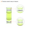 HARFINGTON 2pcs Round Bubble Level 8x23mm Mini Cylindrical Bullseye Spirit