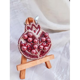 Crystal Art Beadwork kit for Creating Brooch BP-183C Pomegranate