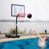 Unbranded 31"x22" Portable Swimming Pool Transparent Backboard Basketball Stand Adjustable