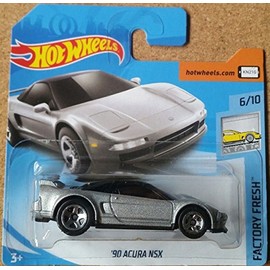 Hot Wheels 2018 '90 Acura NSX Silver 6/10 Factory Fresh 4/365 (Short Card)