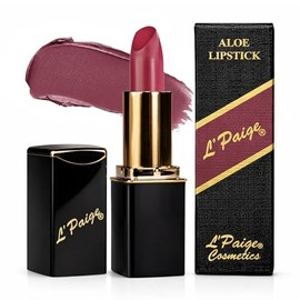 L'Paige L59 - Lápiz labial de diseño BERRY WINE | Base de aloe vera, de larga duración, hidratante